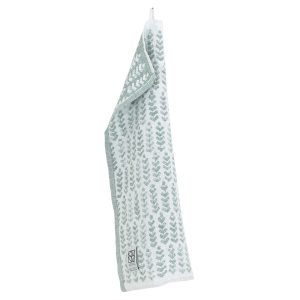 Ręcznik Lapuan Kankurit RUUSU X HVITTRÄSK biały-zielony Aspen 95x180 cm