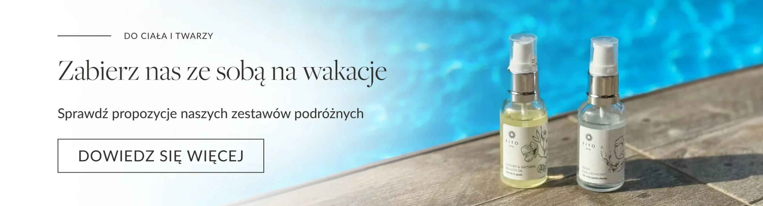 zestaw podróżny face set olej do pielęgnacji i kwas hialuronowy, zabierz na wakacje